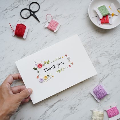 Thank-you-florals-embroidery-on-paper