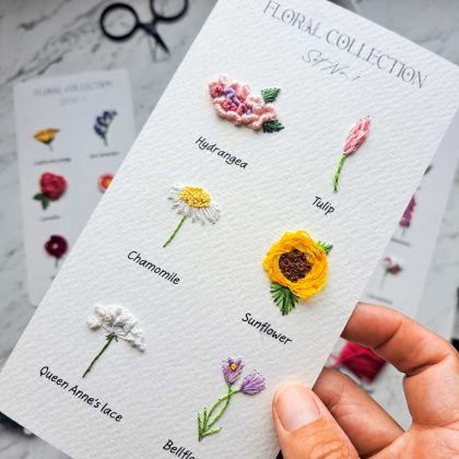 floral collection-embroidery- paper-2