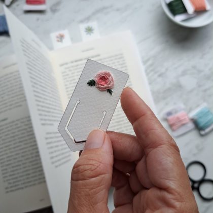 embroidery on paper book marks 10