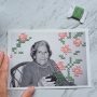 Cross Stitch Floral Template
