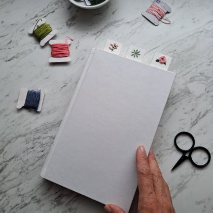 embroidery bookmarks paper